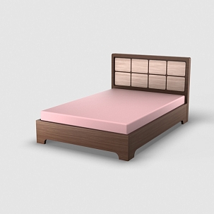Кровать Некст, Ш1400, цвет Венге + Ясень шимо