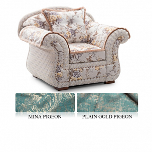 Кресло Carmen, ткань Mina Pigeon